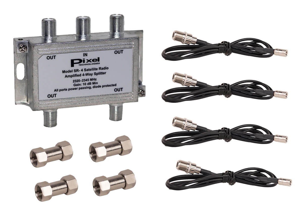 Pixel SR4 SiriusXM Radio Four Receiver Splitter Kit