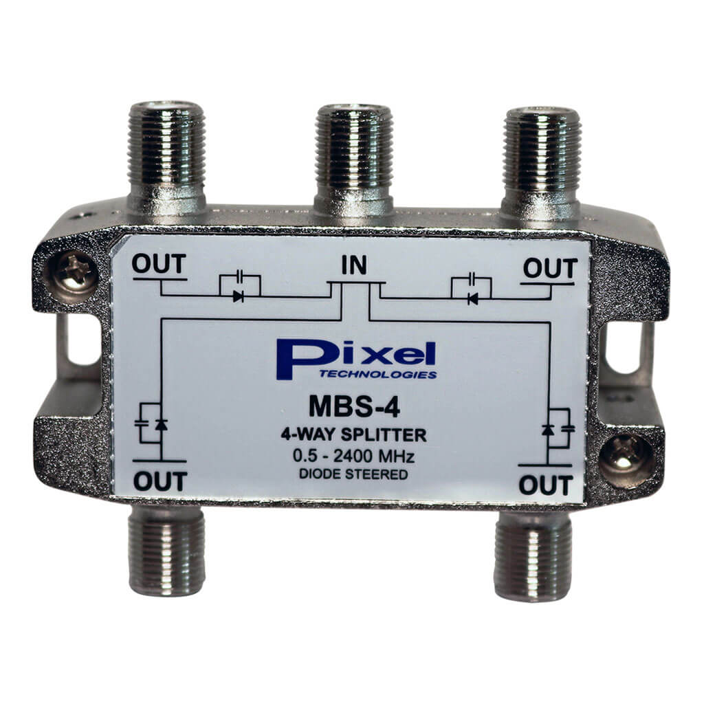 Pixel MBS-4 SiriusXM Multi-band 4 Way Splitter for the AFHD-4 Antenna