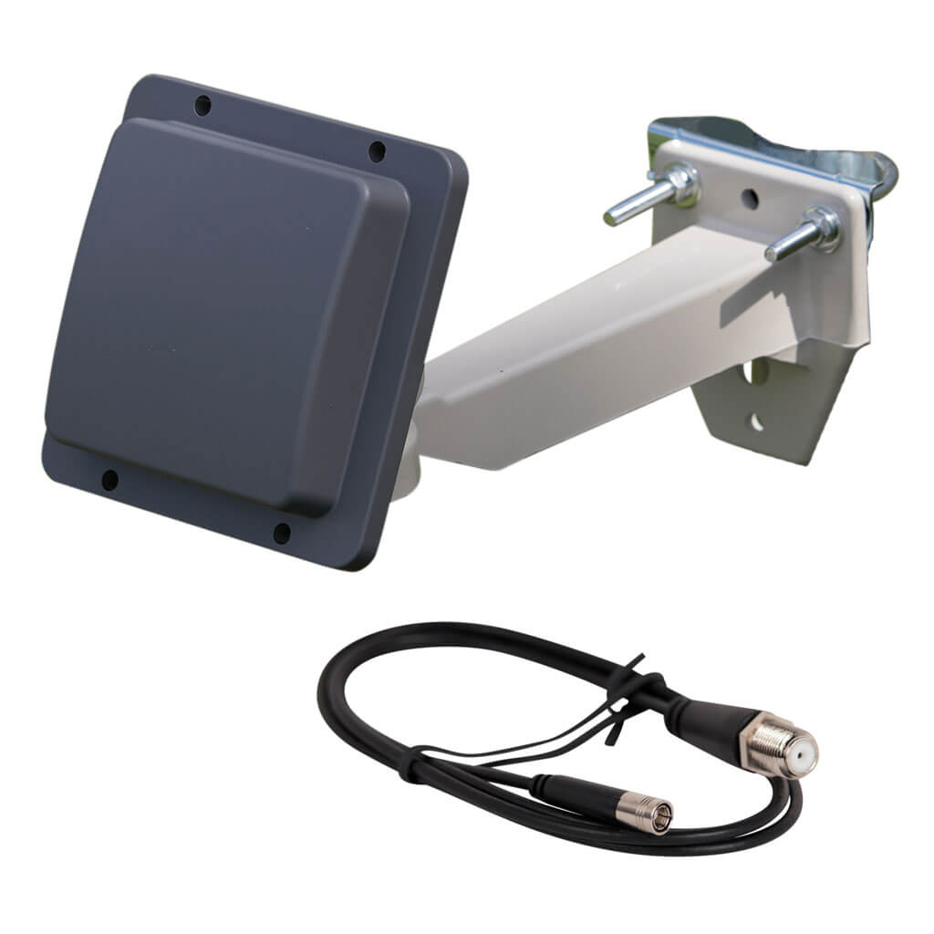 Amplified outdoor Sirius XM Radio antenna with short SMB conversion cable