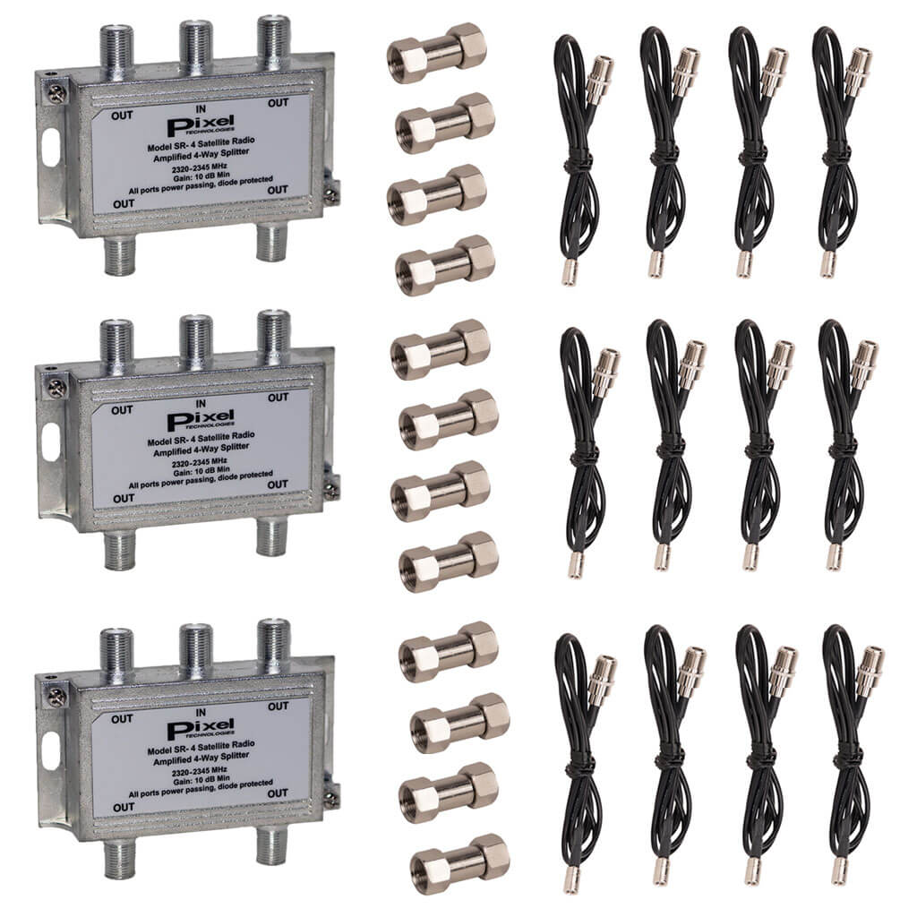 SiriusXM Radio 12 way amplified splitter distribution system