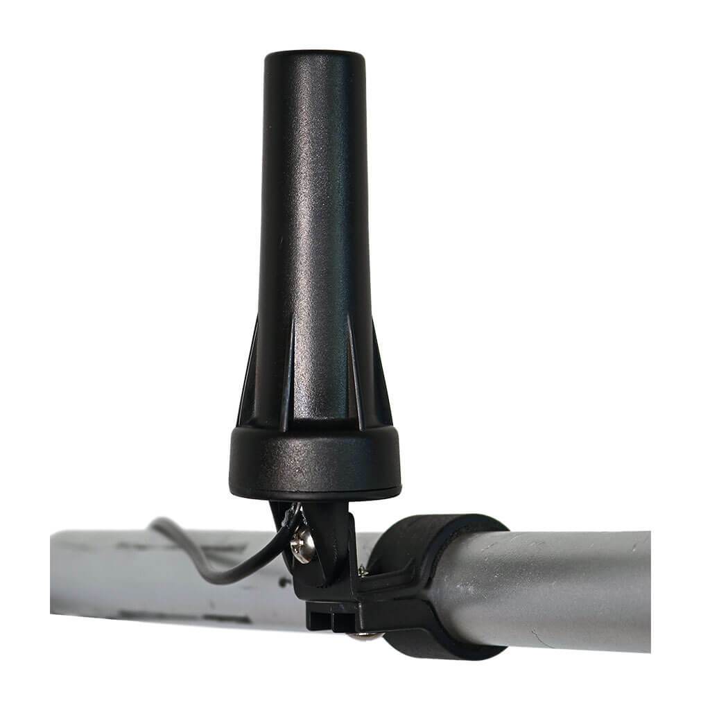 antenna mounted on handlebars