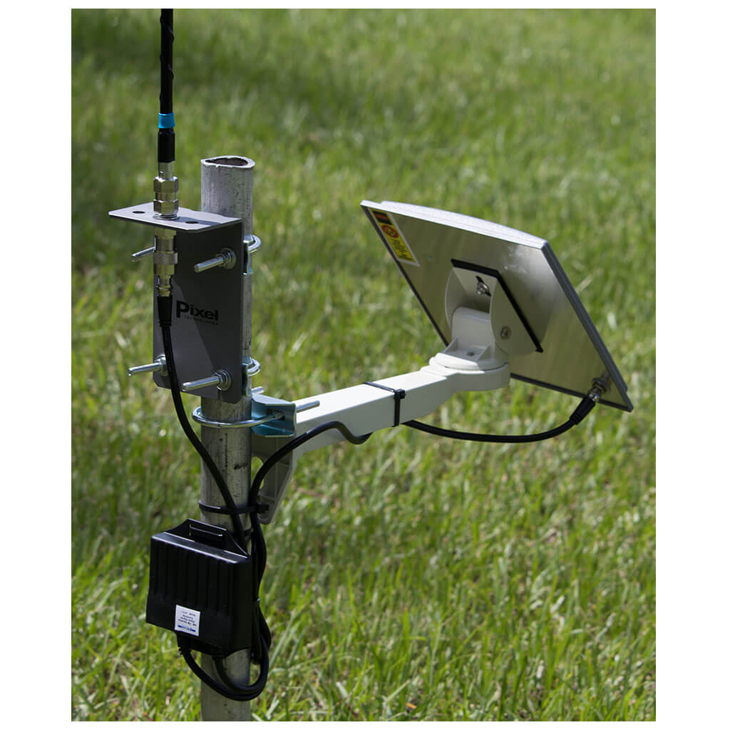 Back view of AFXSM-5 on a pole mount